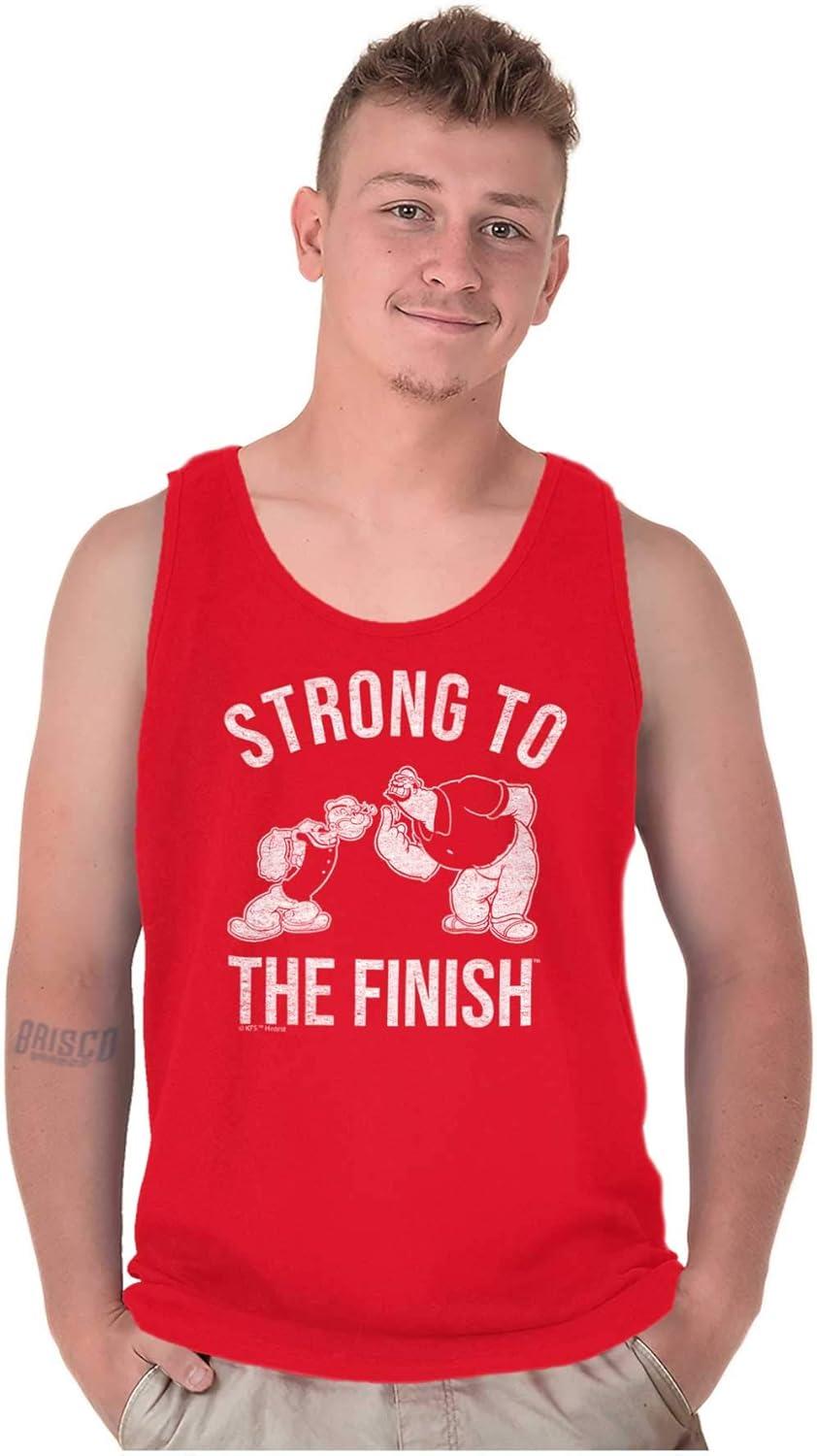imageBrisco Brands Strong to The Finish Popeye Bluto Tank Top Sleeveless Tee MenRed