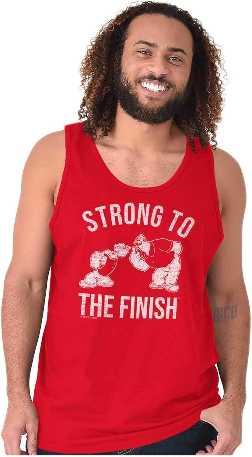 imageBrisco Brands Strong to The Finish Popeye Bluto Tank Top Sleeveless Tee MenRed