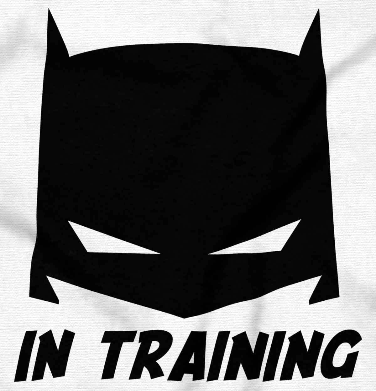 imageBrisco Brands Superhero in Training Dark Baby Romper Boys or GirlsWhite