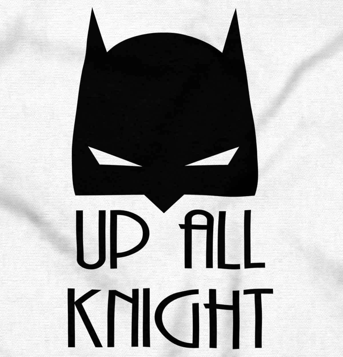 imageBrisco Brands Up All Night Superhero Baby Romper Boys or GirlsWhite