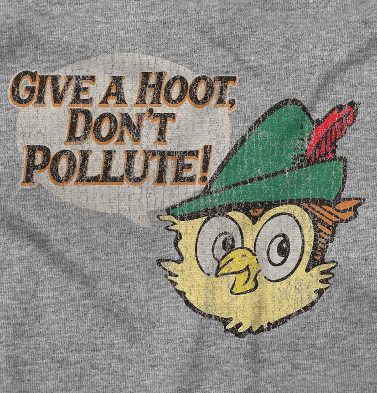 imageBrisco Brands Woodsy Owl Give a Hoot Cartoon Hoodie Sweatshirt Women MenSport Grey