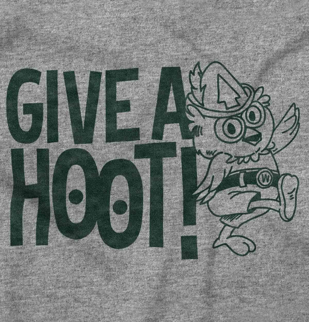 imageBrisco Brands Woodsy Owl Slogan Give a Hoot Baby Romper Boys or GirlsHeather