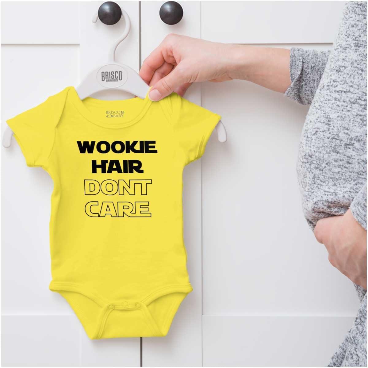 imageBrisco Brands Wookie Hair Dont Care Dark Galaxy Baby Romper Boys or GirlsZest