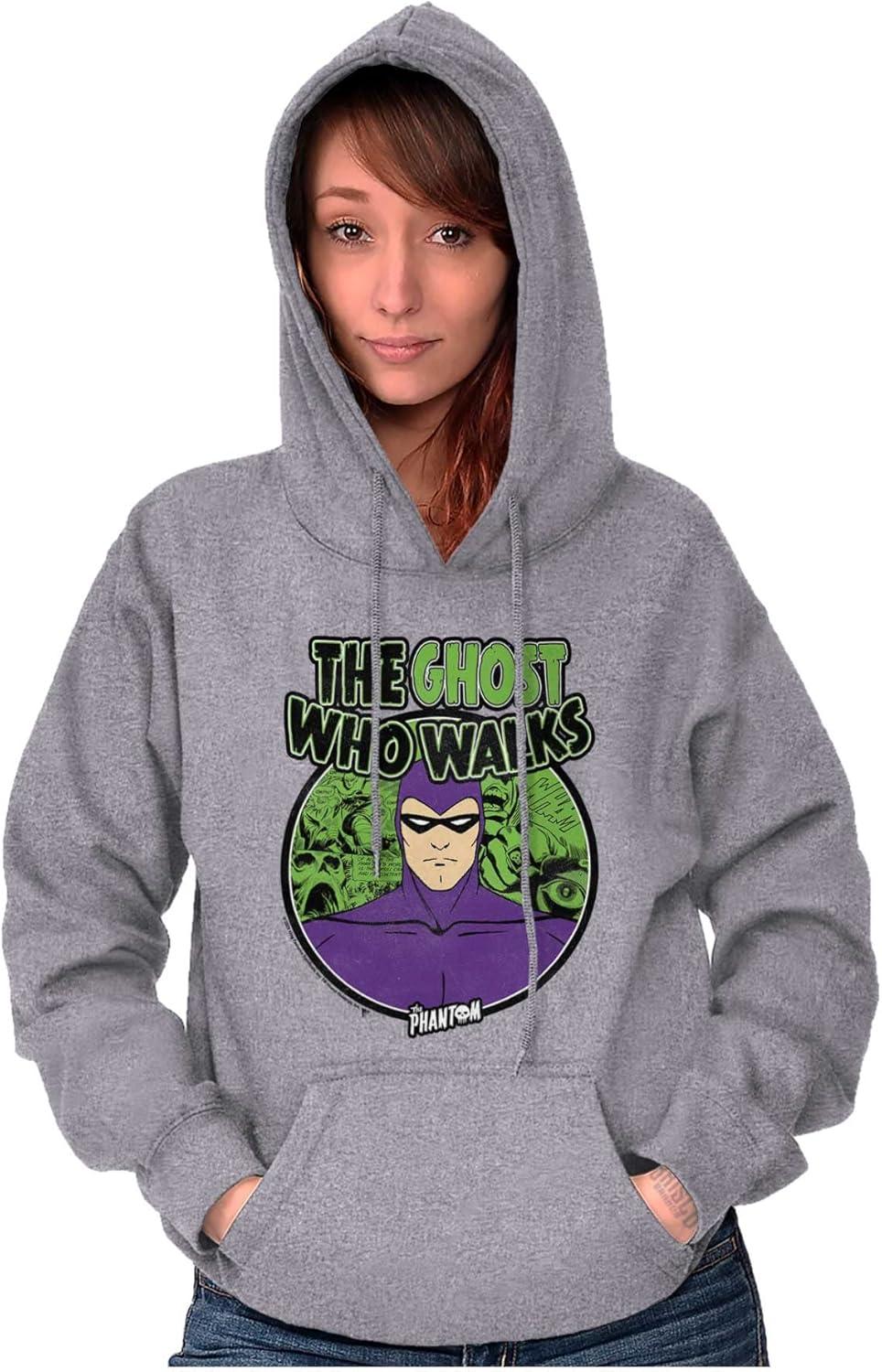 imageBrisco Brands the Phantom Ghost Who Walks Hoodie Sweatshirt Women MenSport Grey