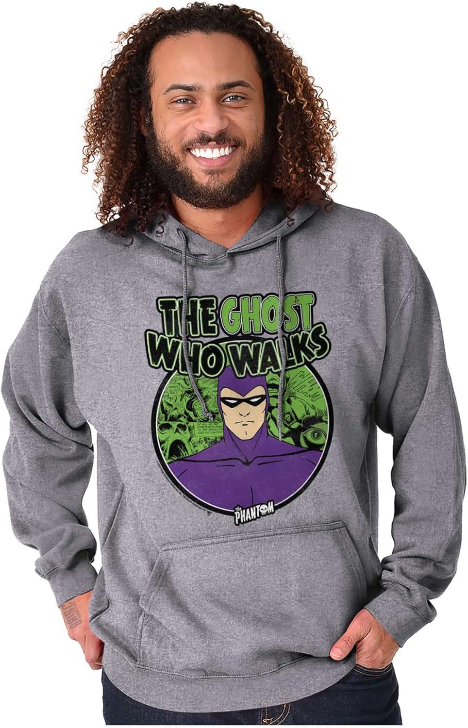 imageBrisco Brands the Phantom Ghost Who Walks Hoodie Sweatshirt Women MenSport Grey