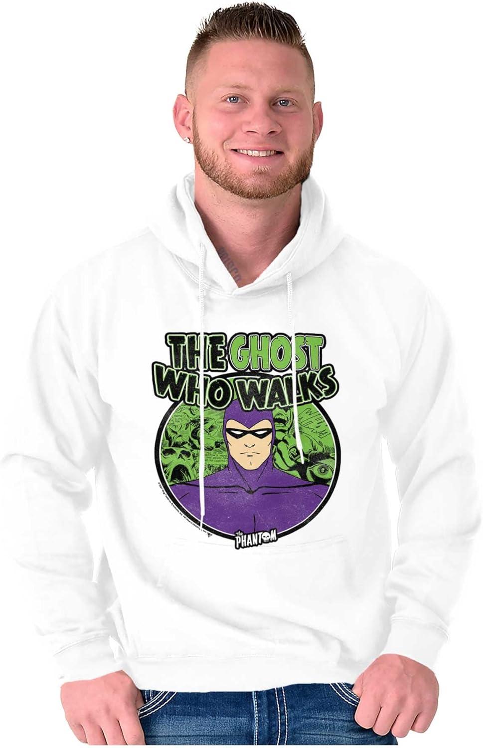 imageBrisco Brands the Phantom Ghost Who Walks Hoodie Sweatshirt Women MenWhite