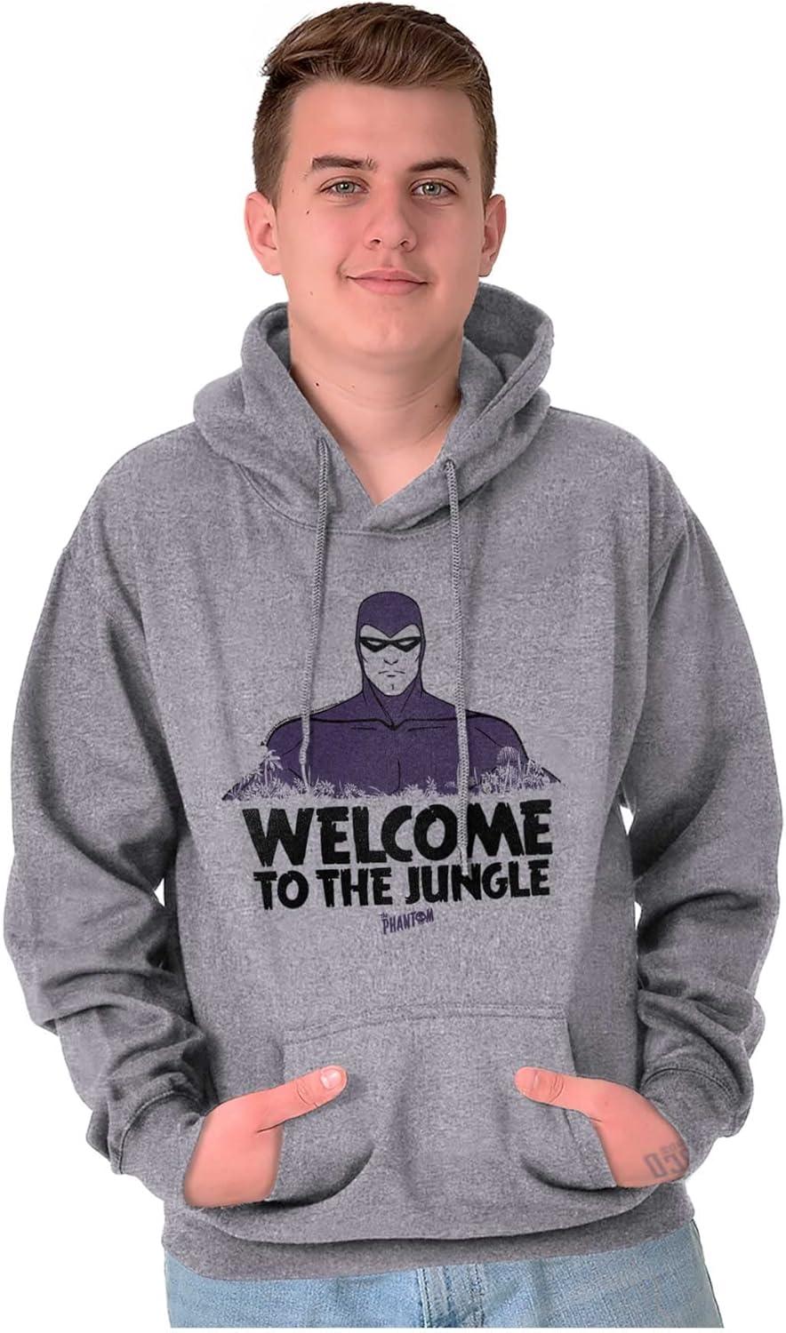 imageBrisco Brands the Phantom Welcome to the Jungle Hoodie Sweatshirt Women MenSport Grey