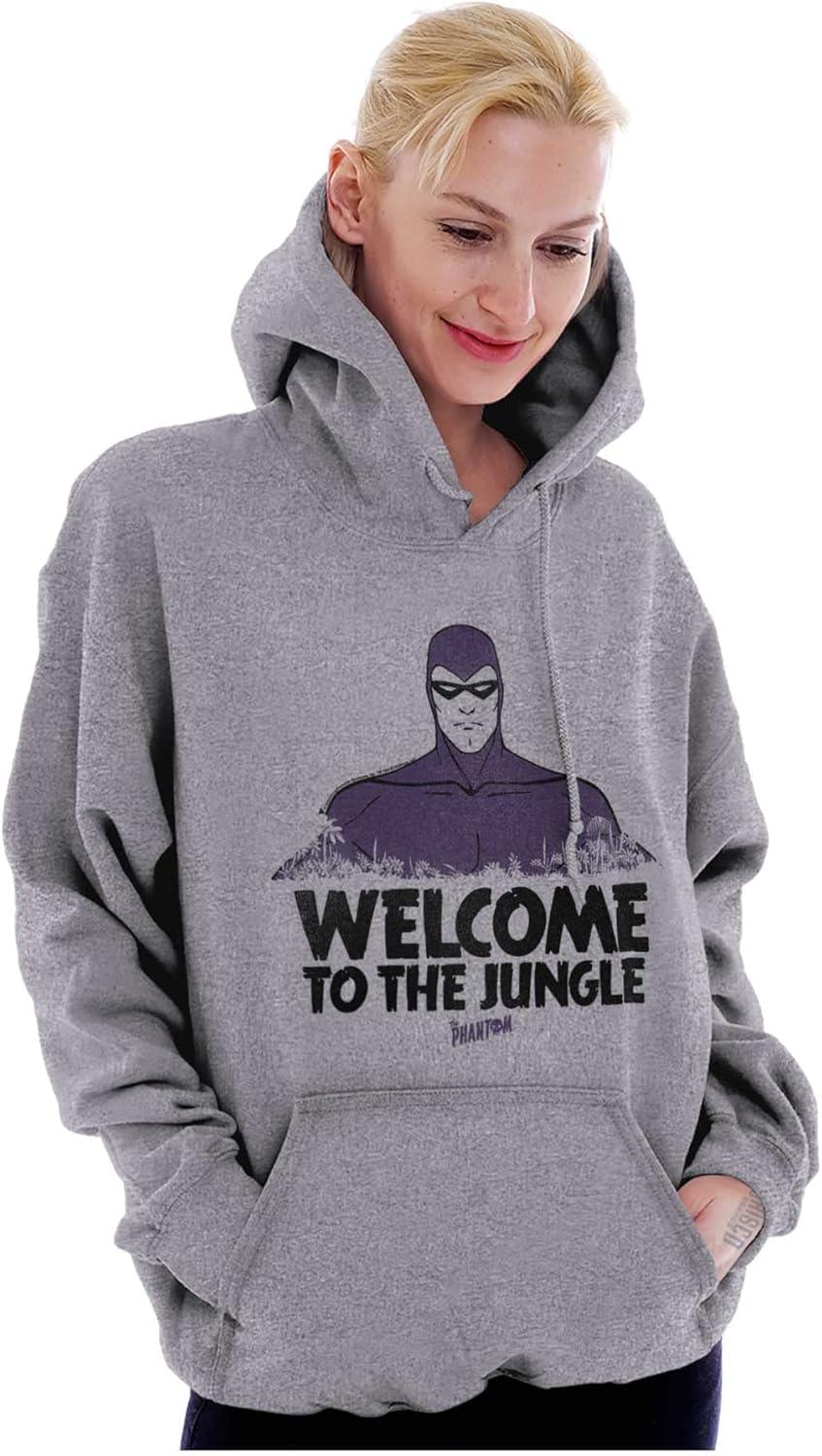 imageBrisco Brands the Phantom Welcome to the Jungle Hoodie Sweatshirt Women MenSport Grey