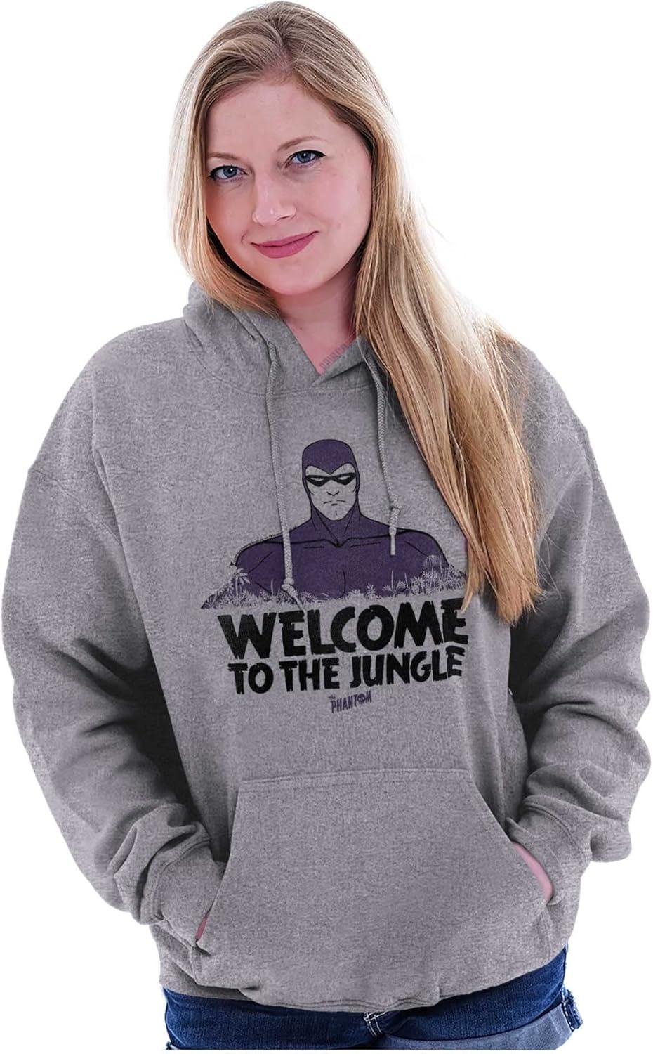 imageBrisco Brands the Phantom Welcome to the Jungle Hoodie Sweatshirt Women MenSport Grey