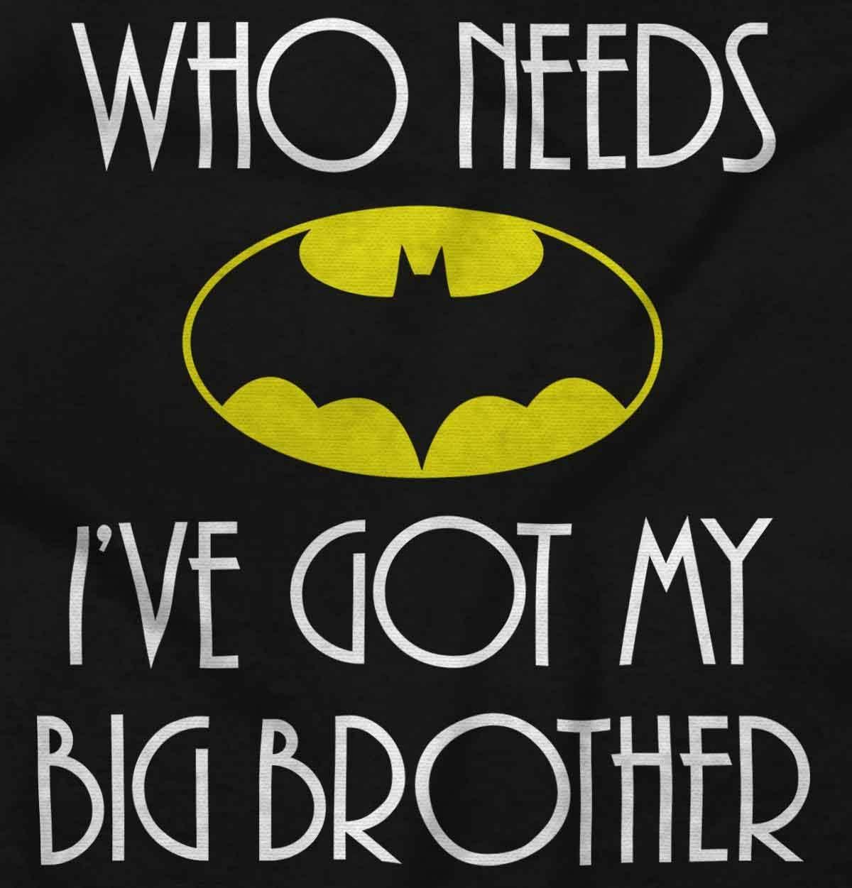 imageClassic Teaze Who Needs Bat Ive Got My Big Brother Baby Romper Boys or GirlsBlack