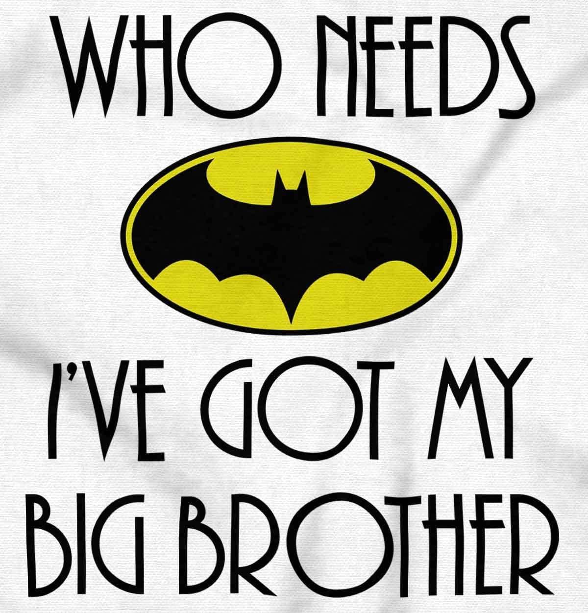 imageClassic Teaze Who Needs Bat Ive Got My Big Brother Baby Romper Boys or GirlsWhite
