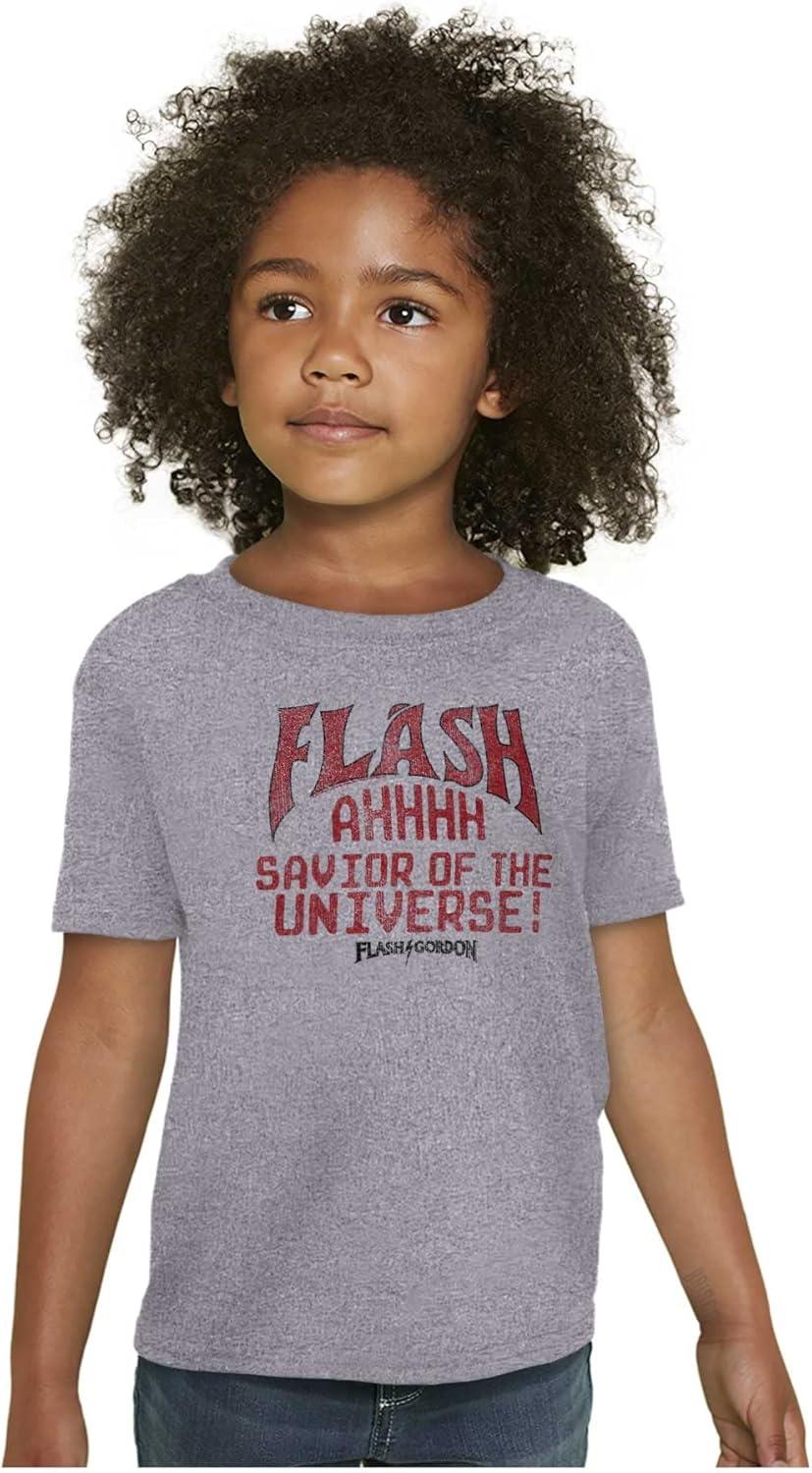 imageFlash Gordon Logo Vintage Comic Hero Crewneck T Shirts Boy GirlSport Grey