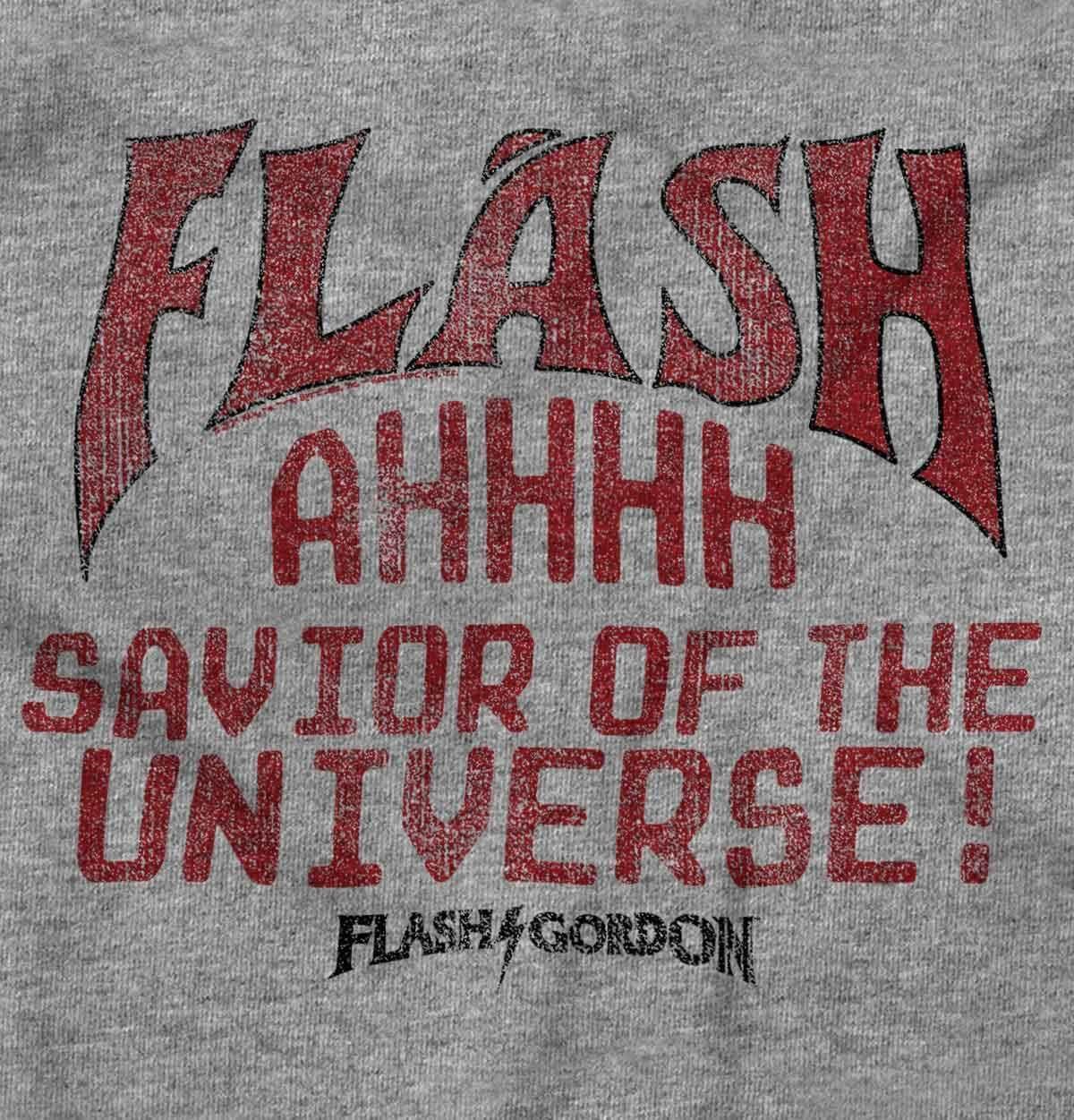 imageFlash Gordon Logo Vintage Comic Hero Crewneck T Shirts Boy GirlSport Grey