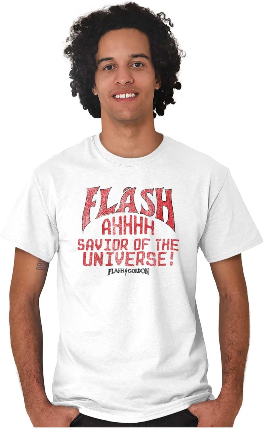 imageFlash Gordon Logo Vintage Comic Hero Graphic T Shirt Men or WomenWhite