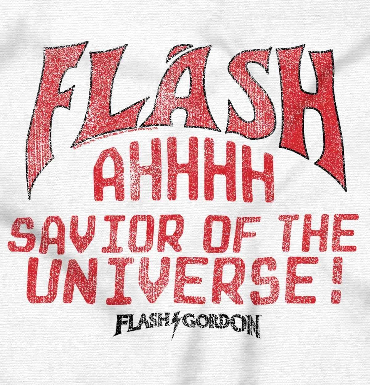 imageFlash Gordon Logo Vintage Comic Hero Womens Slim Fit Graphic TeeWhite