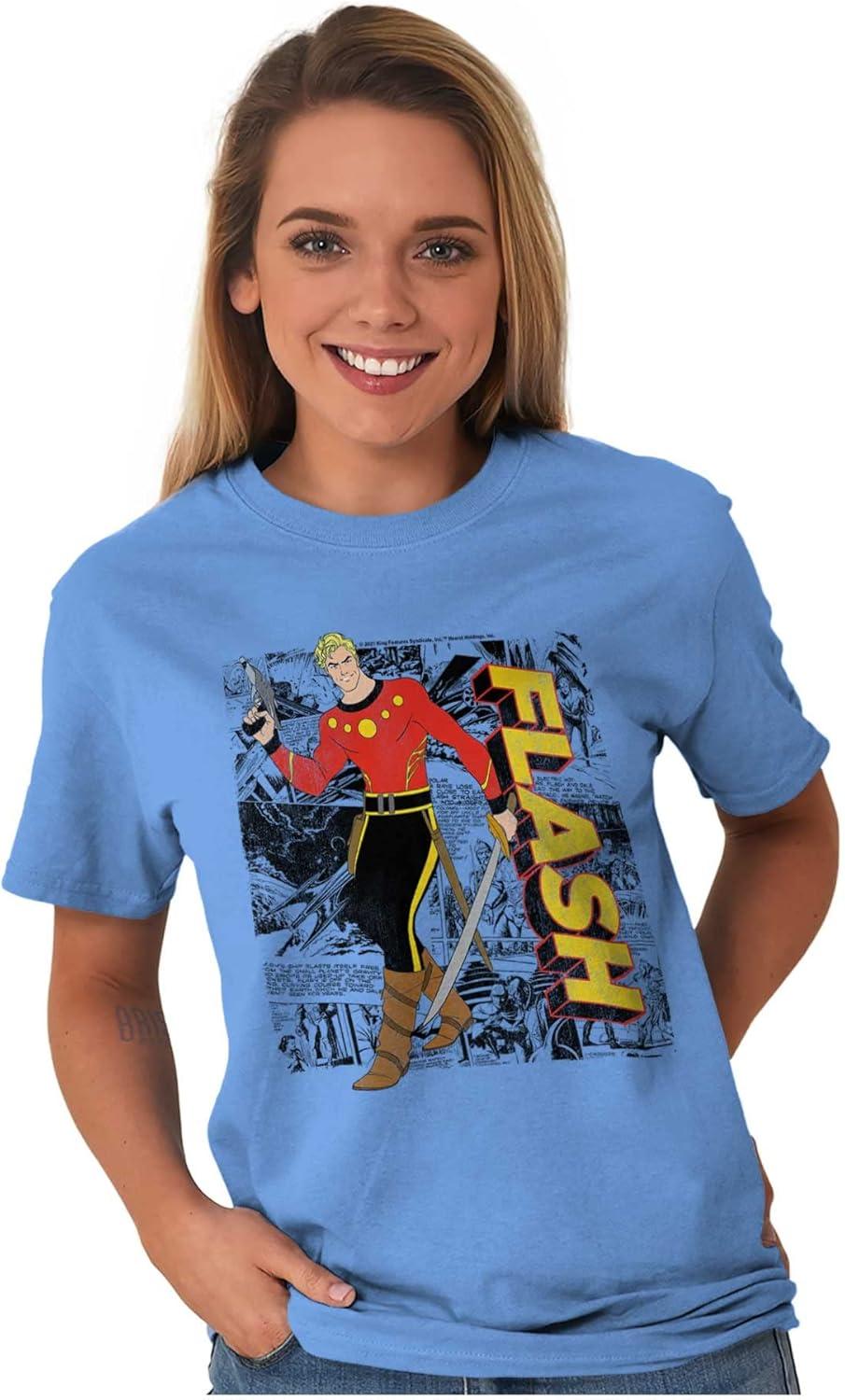 imageFlash Gordon Vintage Comic Strips Graphic T Shirt Men or WomenCarolina Blue