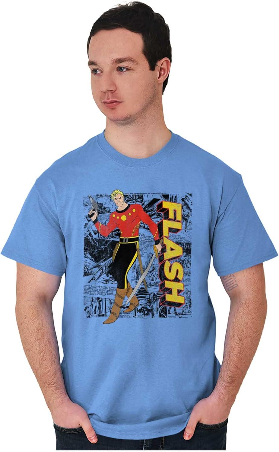 imageFlash Gordon Vintage Comic Strips Graphic T Shirt Men or WomenCarolina Blue