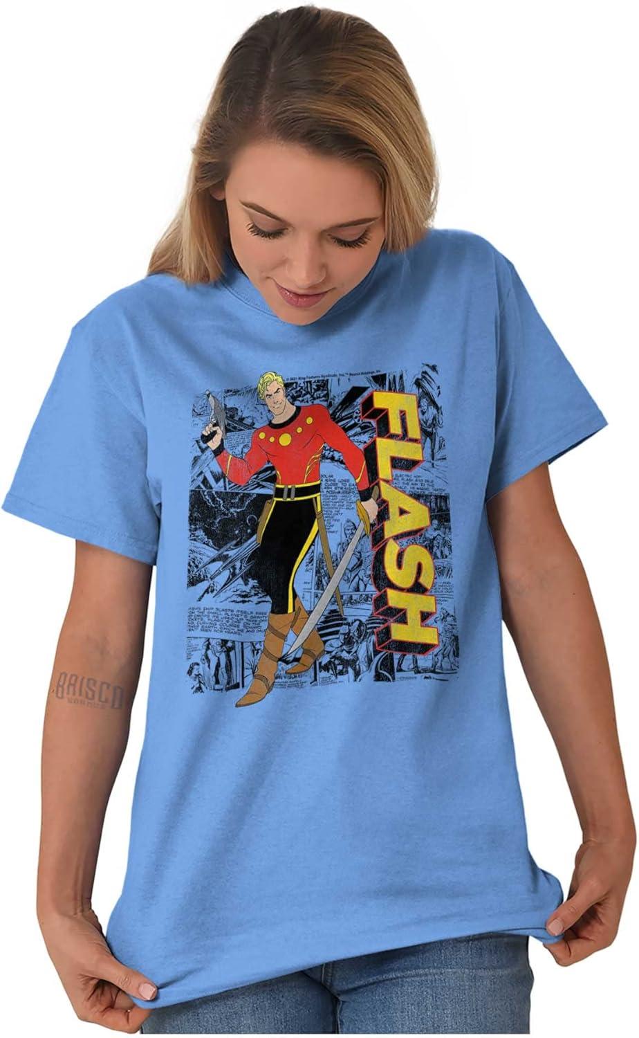 imageFlash Gordon Vintage Comic Strips Graphic T Shirt Men or WomenCarolina Blue