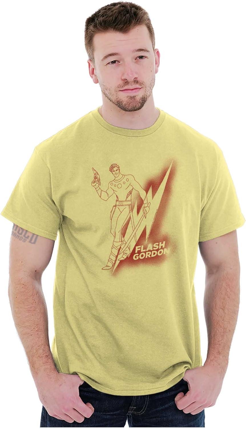 imageFlash Gordon Vintage Lightning Bolt Graphic T Shirt Men or WomenYellow Haze