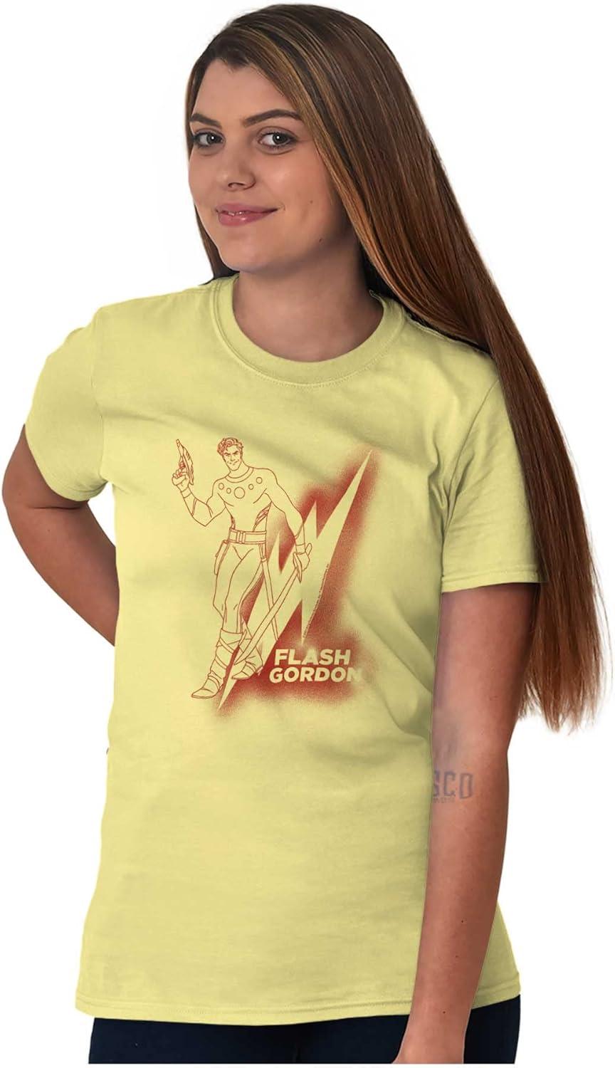 imageFlash Gordon Vintage Lightning Bolt Graphic T Shirt Men or WomenYellow Haze