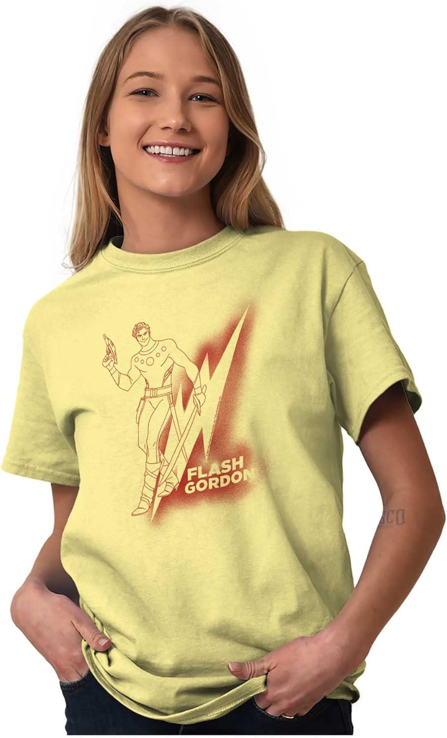 imageFlash Gordon Vintage Lightning Bolt Graphic T Shirt Men or WomenYellow Haze