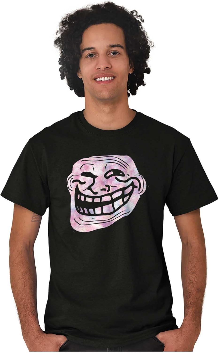 imageFunny Internet Troll Face Meme Graphic T Shirt Men or WomenBlack
