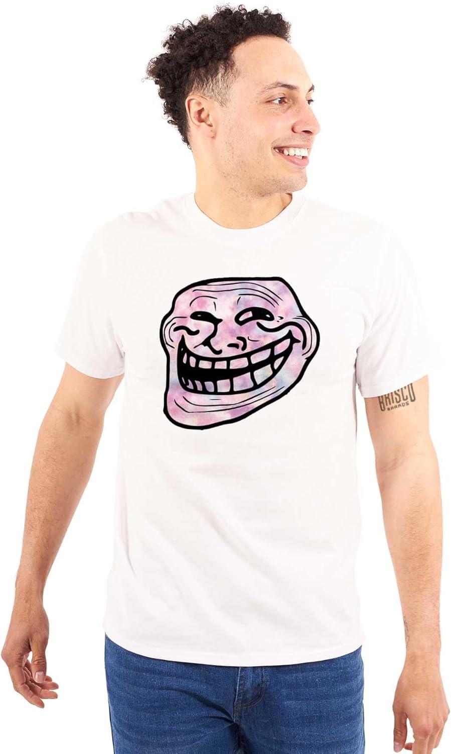 imageFunny Internet Troll Face Meme Graphic T Shirt Men or WomenWhite