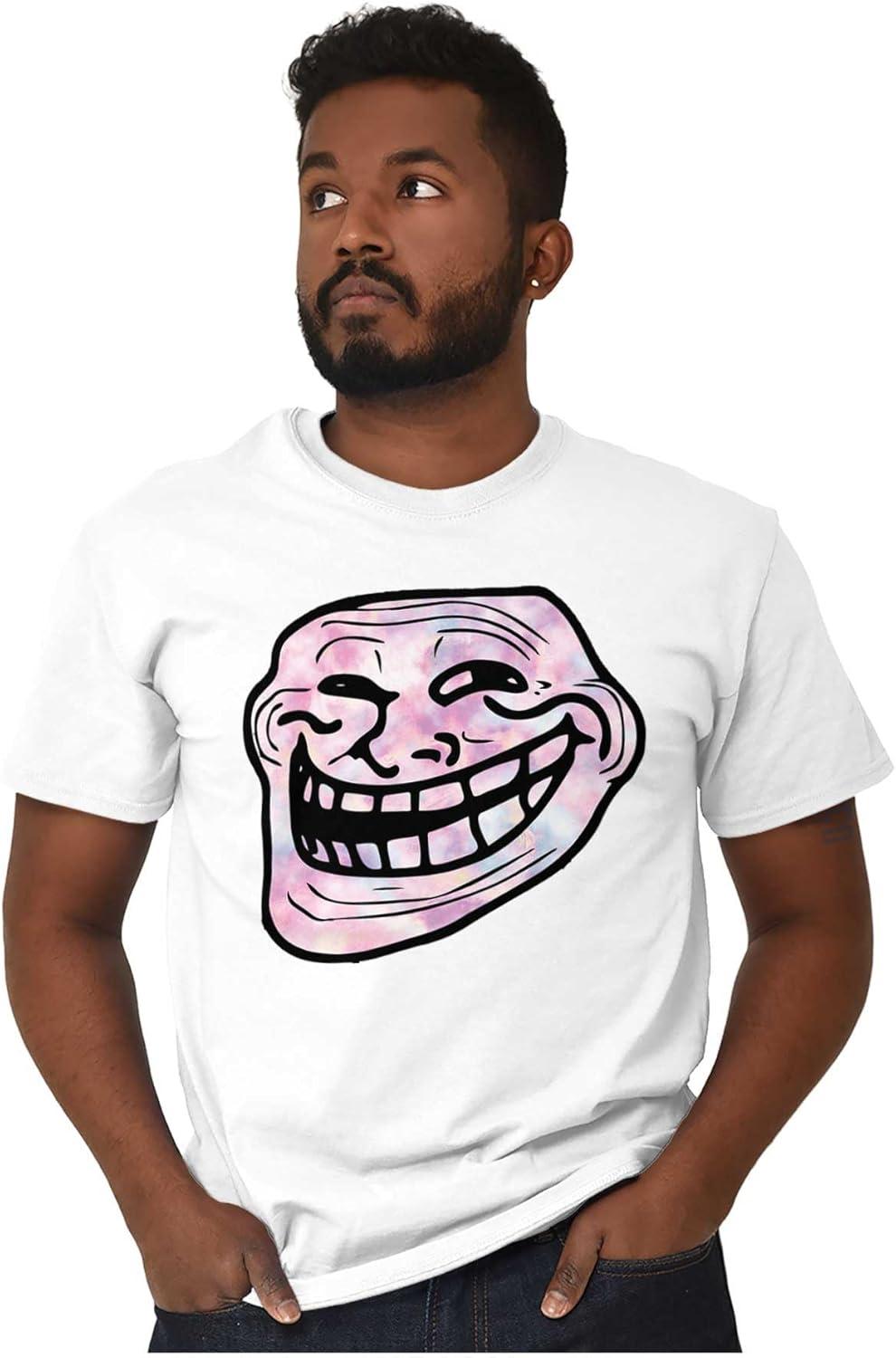 imageFunny Internet Troll Face Meme Graphic T Shirt Men or WomenWhite