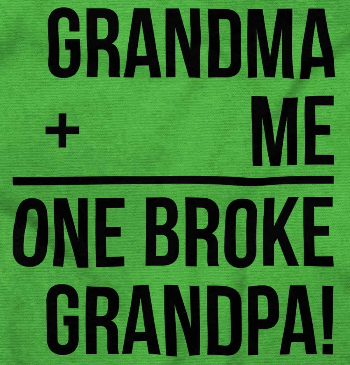 imageGrandma Plus Me Is One Broke Grandpa Baby Romper Boys or GirlsApple