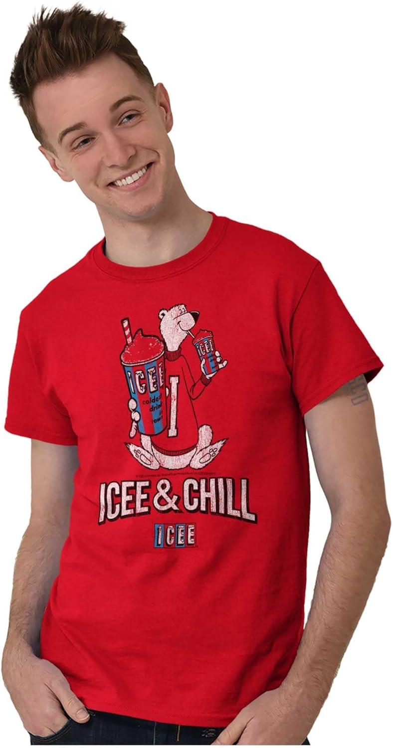 imageICEE and Chill Vintage Polar Bear Graphic T Shirt Men or WomenAntique Cherry Red