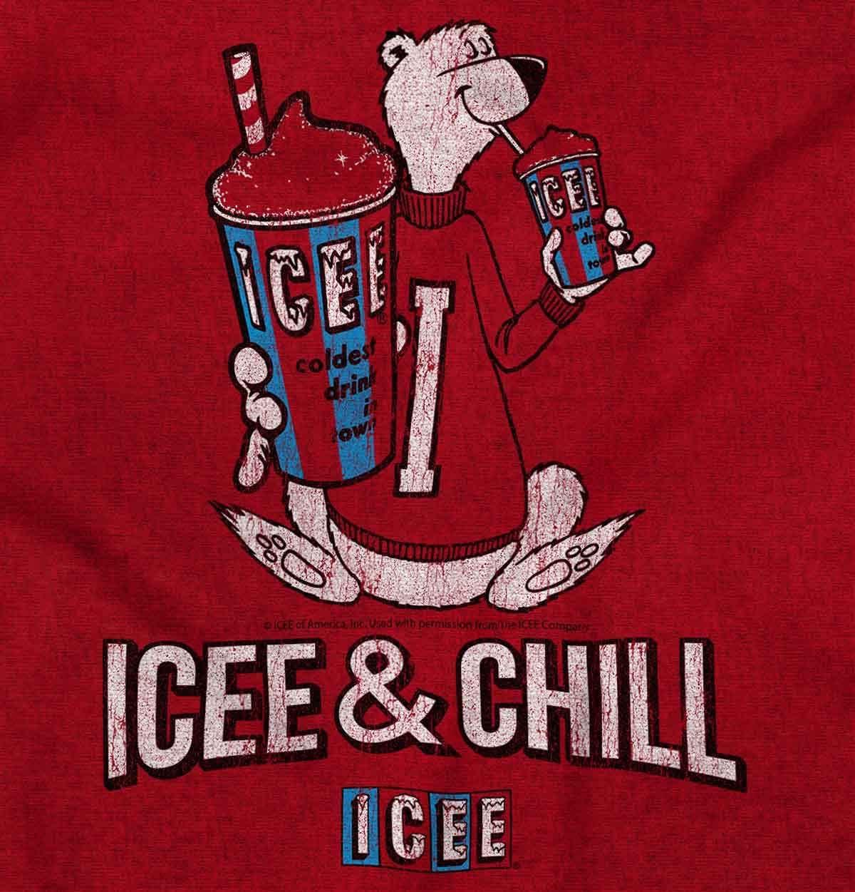 imageICEE and Chill Vintage Polar Bear Graphic T Shirt Men or WomenAntique Cherry Red
