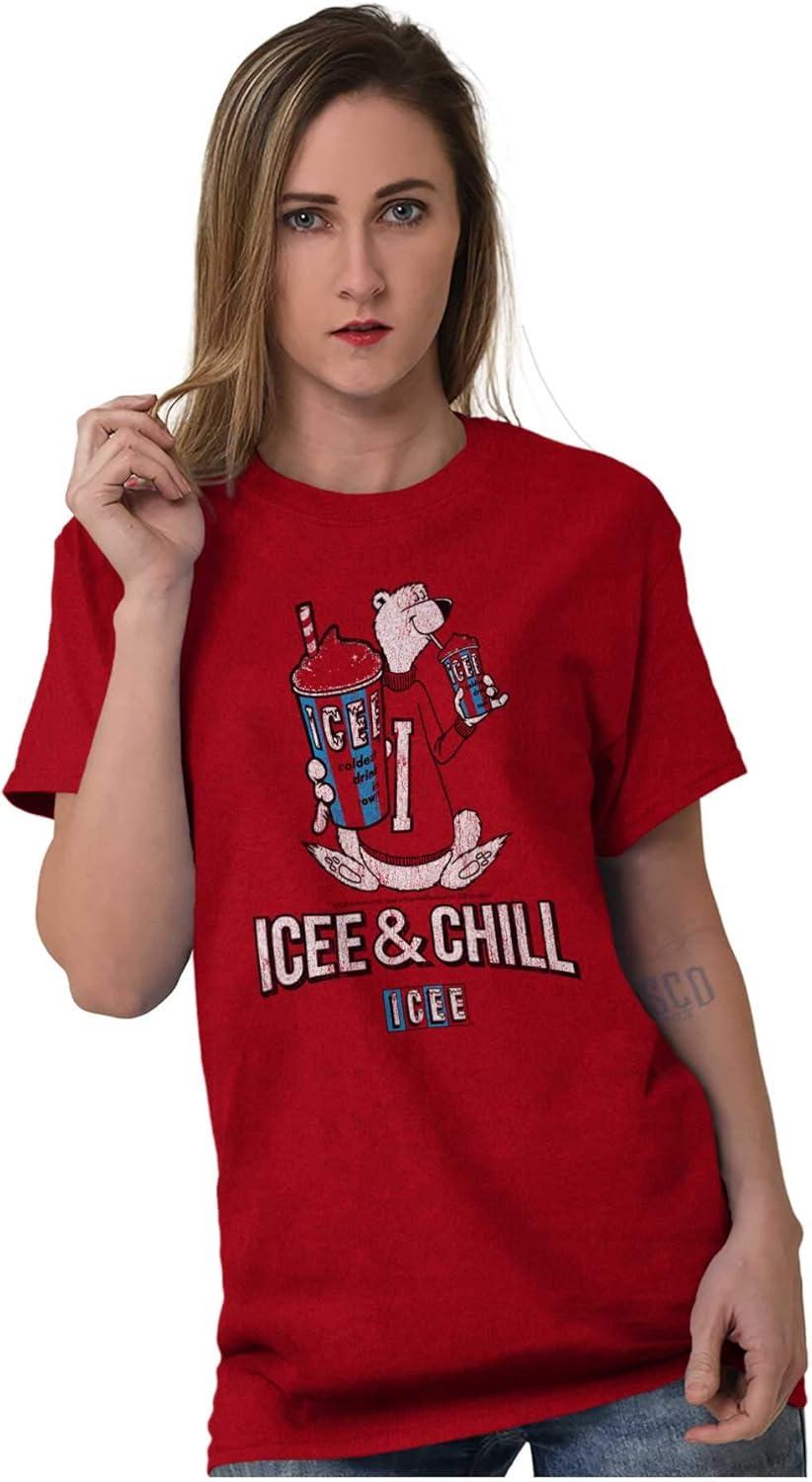 imageICEE and Chill Vintage Polar Bear Graphic T Shirt Men or WomenAntique Cherry Red