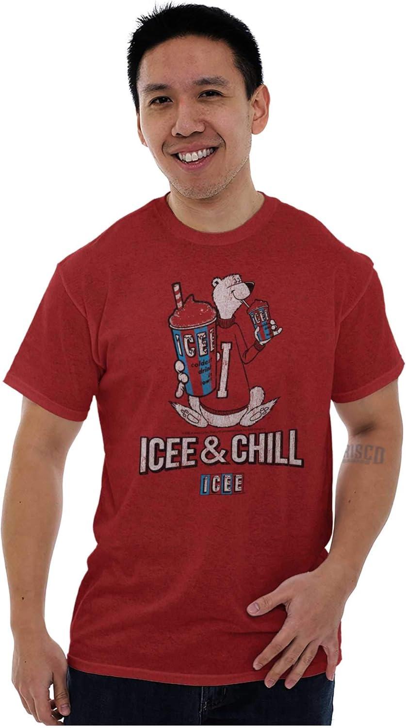 imageICEE and Chill Vintage Polar Bear Graphic T Shirt Men or WomenAntique Cherry Red