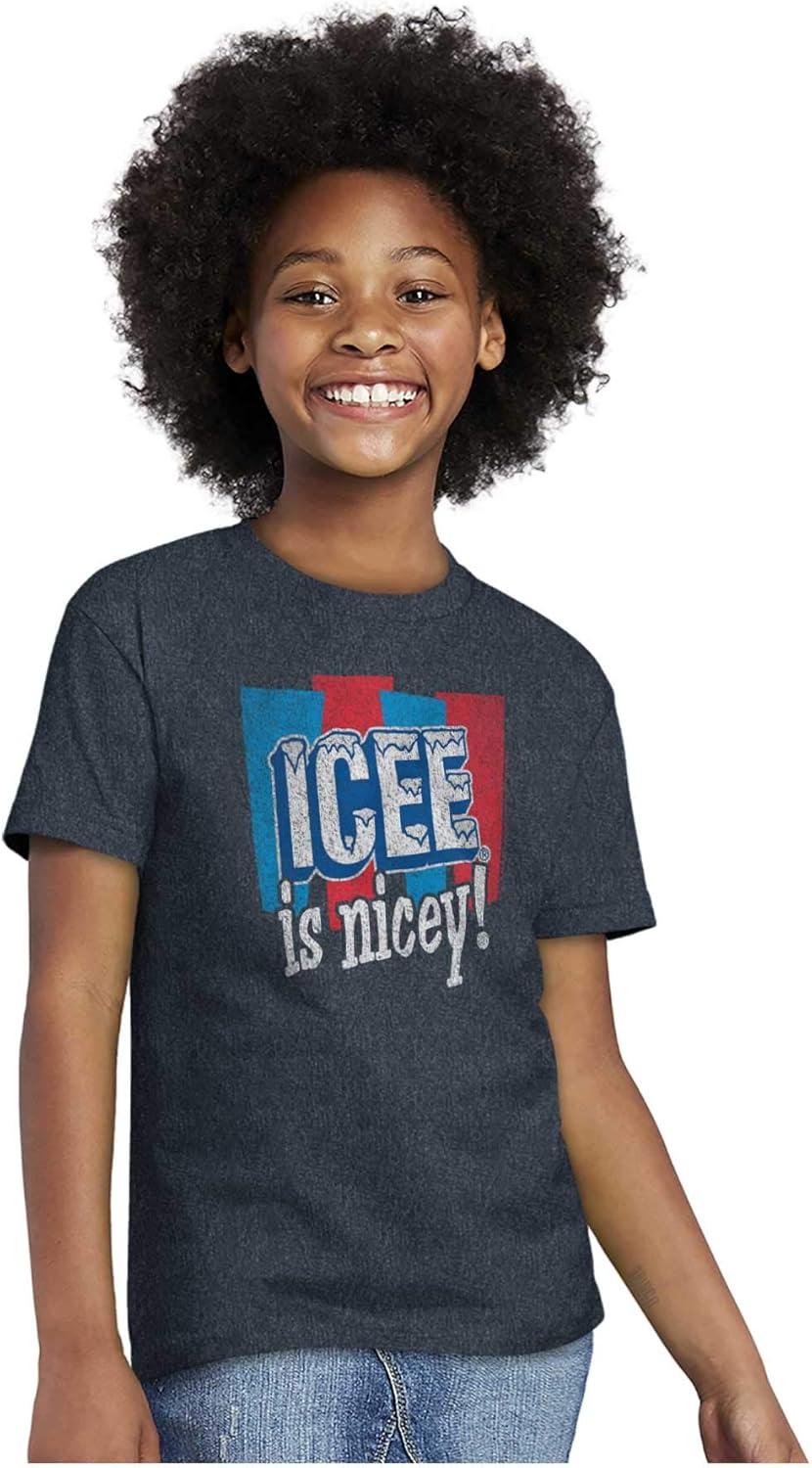 imageOfficial ICEE is Nice Funny Logo Crewneck T Shirts Boy GirlHeather Navy
