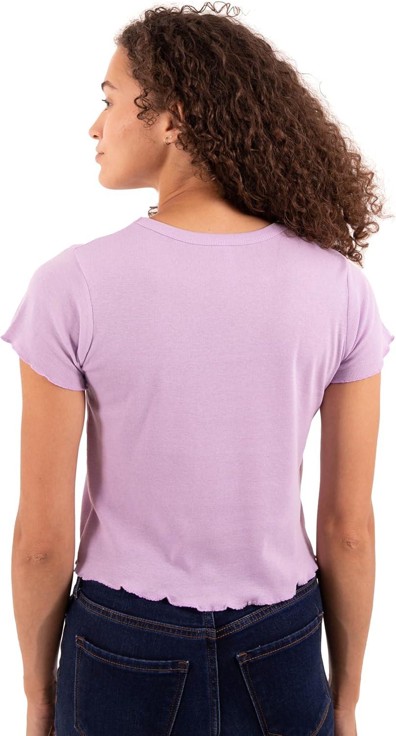 imageOk But First Coffee Caffeine Java Latte Juniors Lettuce Trim Crop Top Womens BABOrchid