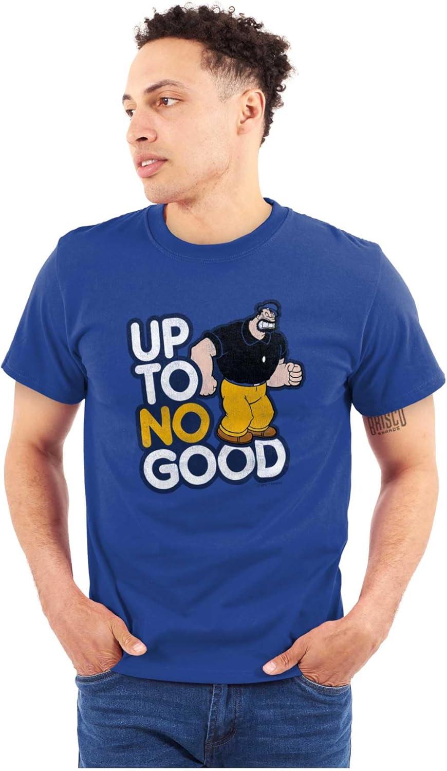 imagePopeye Bluto Up to No Good Funny Cool Graphic T Shirt Men or WomenRoyal