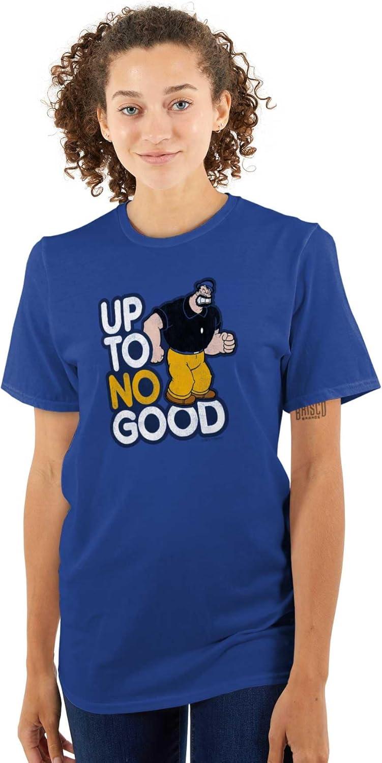 imagePopeye Bluto Up to No Good Funny Cool Graphic T Shirt Men or WomenRoyal