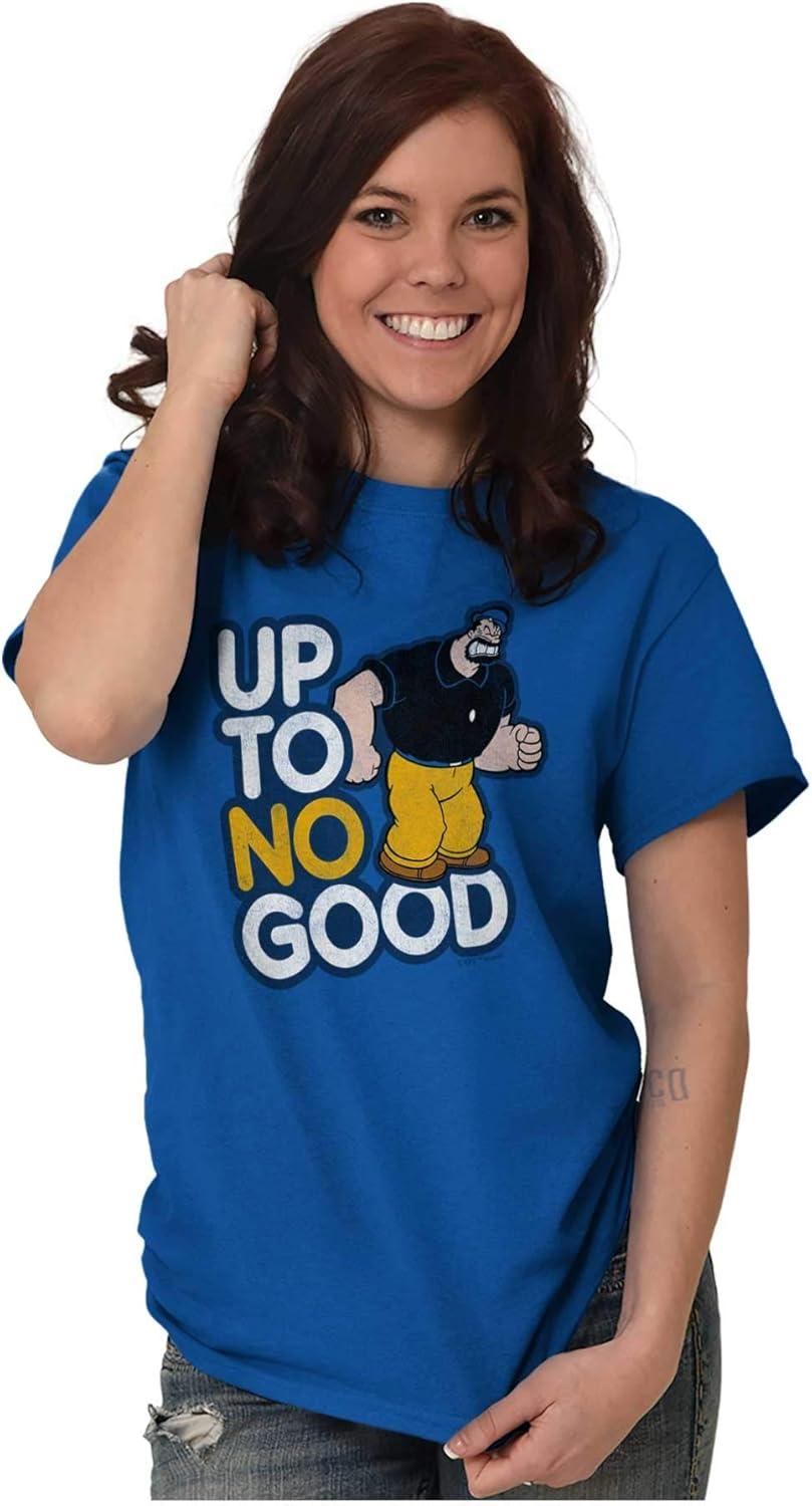 imagePopeye Bluto Up to No Good Funny Cool Graphic T Shirt Men or WomenRoyal
