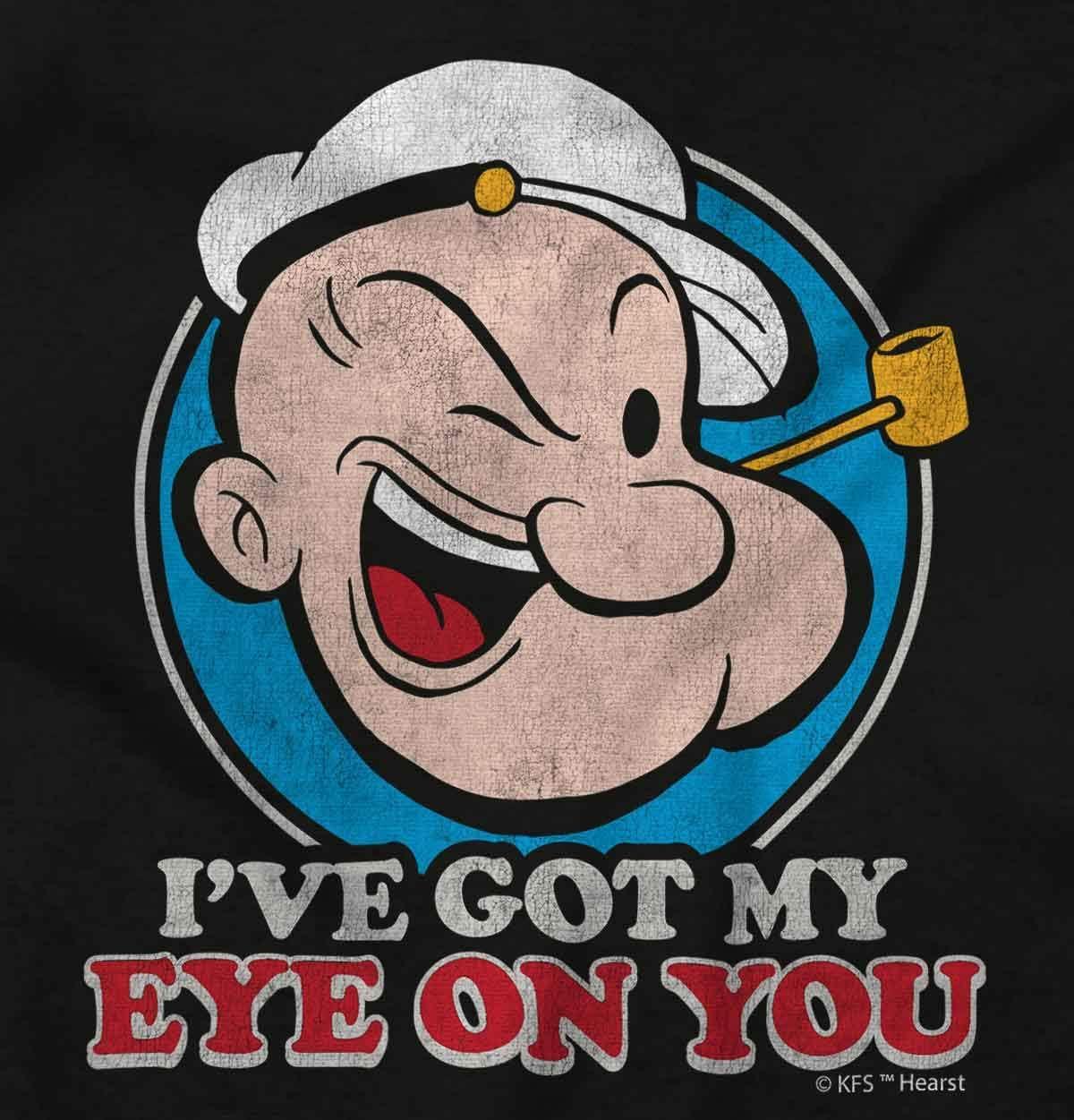 imagePopeye Ive Got My Eye On You Funny Graphic T Shirt Men or WomenBlack