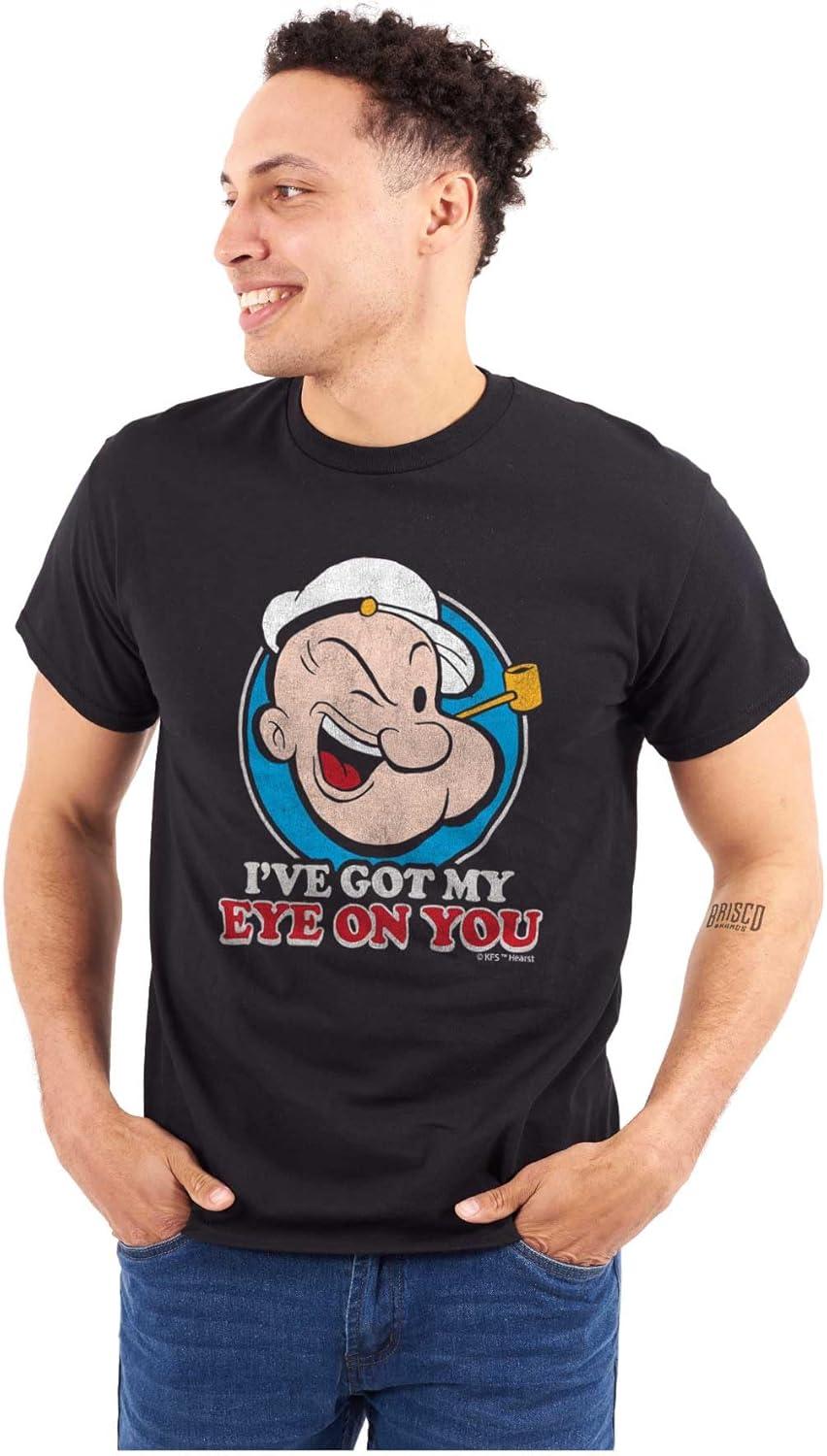 imagePopeye Ive Got My Eye On You Funny Graphic T Shirt Men or WomenBlack