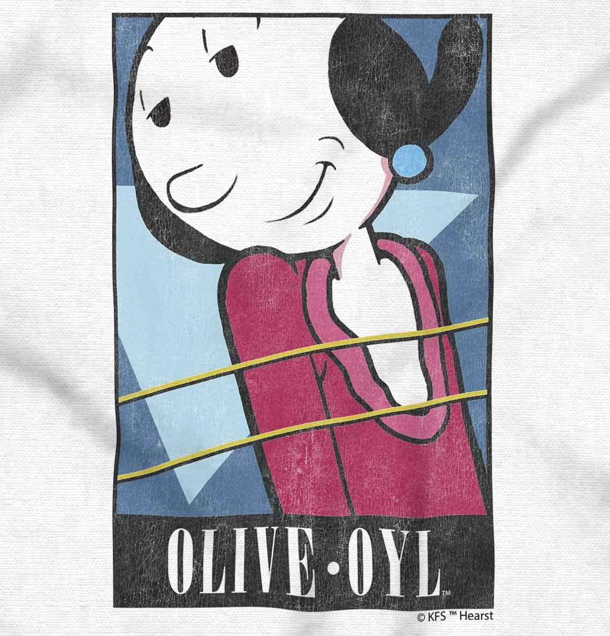 imagePopeye Olive OYL Adorable Classic Graphic T Shirt Men or WomenWhite