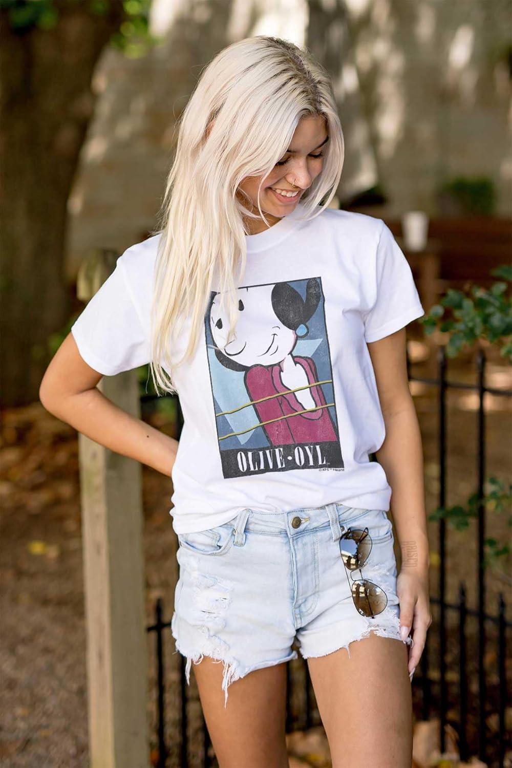 imagePopeye Olive OYL Adorable Classic Graphic T Shirt Men or WomenWhite