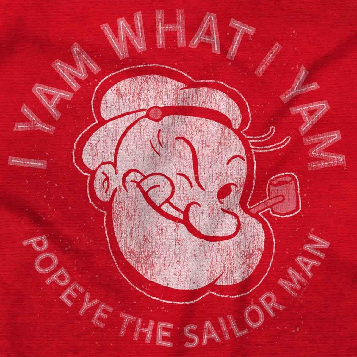 imagePopeye Sailor Man Quote What I Yam Graphic T Shirt Men or WomenMaroon