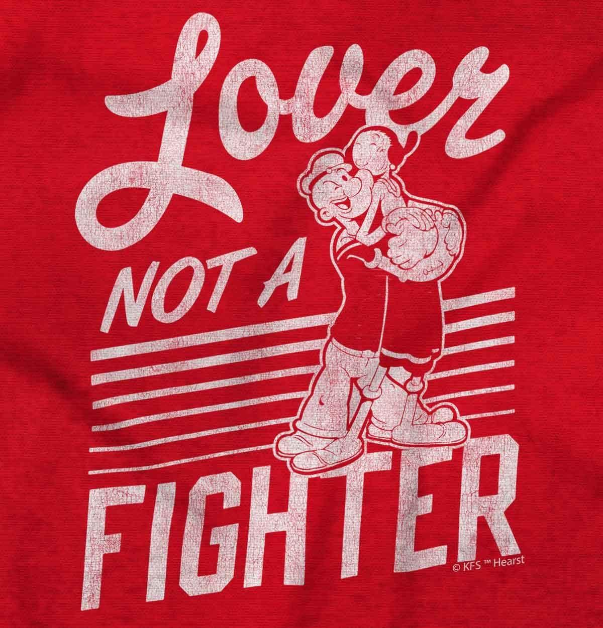 imagePopeye The Sailor Loves Not a Fighter Tank Top T Shirts Men WomenRed