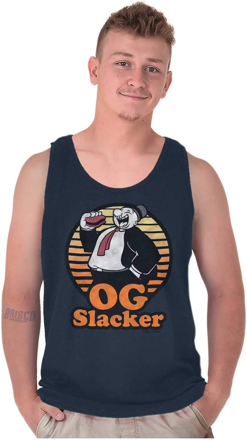 imagePopeye Wimpy OG Slacker Funny Retro Tank Top T Shirts Men WomenNavy