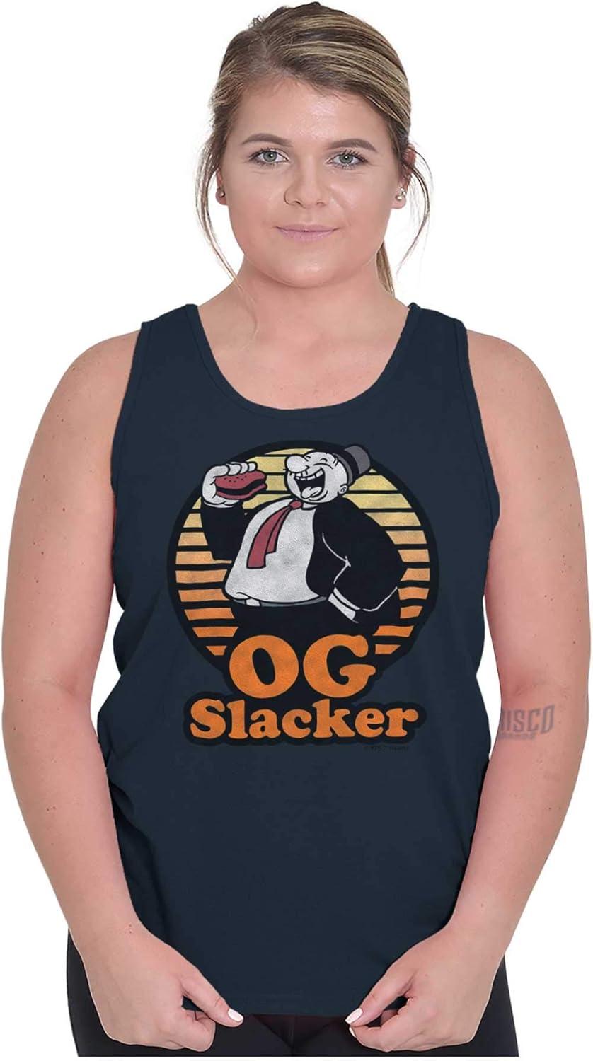 imagePopeye Wimpy OG Slacker Funny Retro Tank Top T Shirts Men WomenNavy