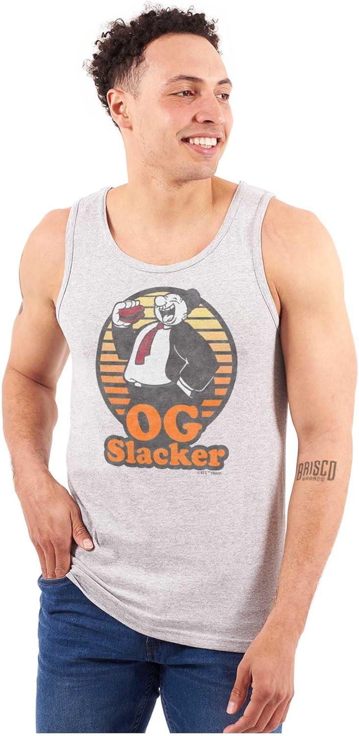 imagePopeye Wimpy OG Slacker Funny Retro Tank Top T Shirts Men WomenSport Grey