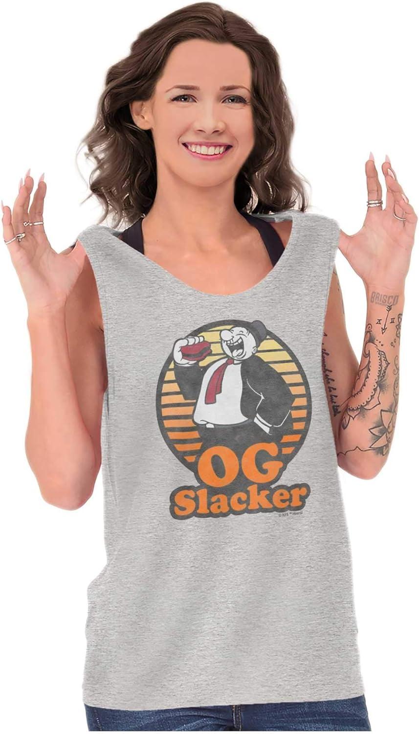 imagePopeye Wimpy OG Slacker Funny Retro Tank Top T Shirts Men WomenSport Grey