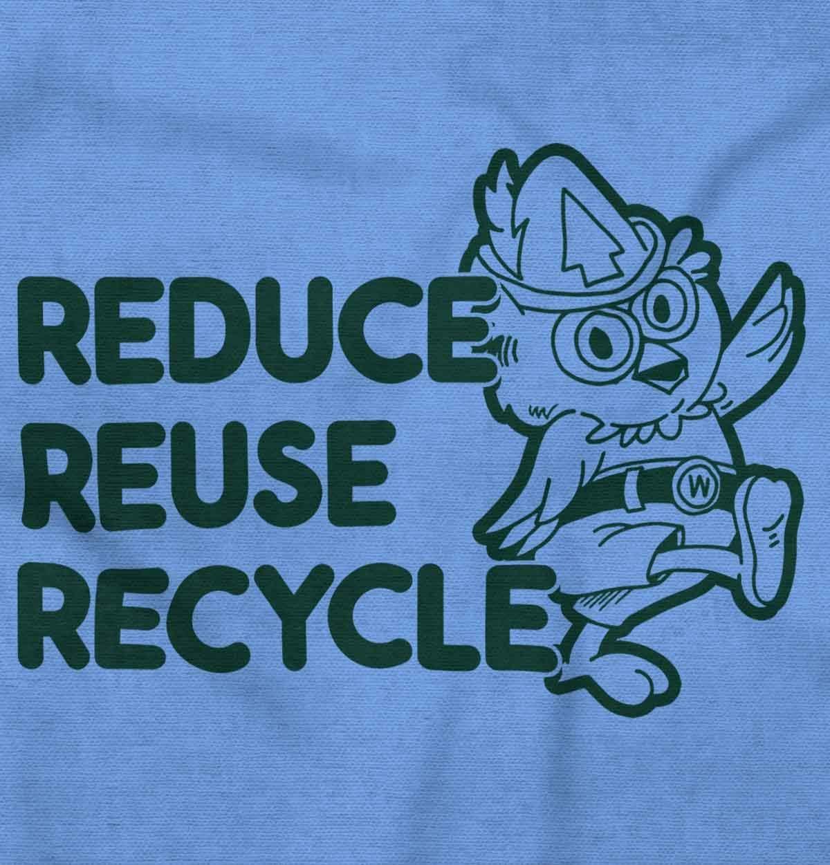 imageReduce Reuse Recycle Woodsy Owl Graphic T Shirt Men or WomenCarolina Blue