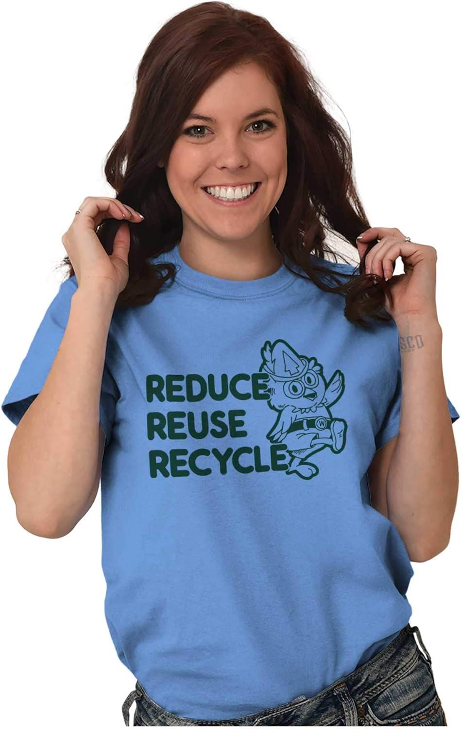 imageReduce Reuse Recycle Woodsy Owl Graphic T Shirt Men or WomenCarolina Blue
